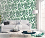 Monstera Leaf Print Wallpaper: Tropical  Wall Art - Image 2