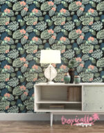 Monstera Leaf Wallpaper: Tropical  Wall Art - Image 2