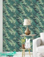 Monstera Leaf Wallpaper:  Tropical Wall Decal - Image 2