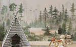 Mountain and Trees Kids Wallpaper - Image 2