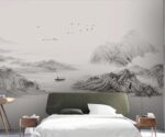 Mountain Landscape Wallpaper  Forest Wall Mural - Image 2