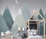 Mountain Nursery Wallpaper Mural  Kids Room Decor - Image 3