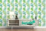 Palm Leaf Removable Wallpaper: Tropical Plant Wall Decor