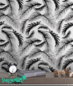 Palm Leaf Wallpaper: Tropical Jungle  Wall Decal - Image 2