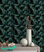 Palm Leaf Wallpaper: Tropical Jungle  Wall Decal