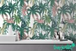 Palm Tree Wallpaper: Tropical Plant  Wall Decor