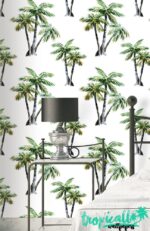Palm Tree Wallpaper:  Wall Decal - Image 2