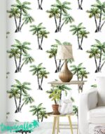 Palm Tree Wallpaper:  Wall Decal