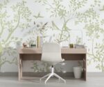 Pastel  Chinoiserie Wallpaper Bedroom - Image 3