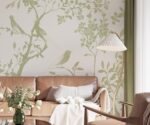 Pastel  Chinoiserie Wallpaper Bedroom - Image 4