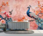 Peacock Chinoiserie Wallpaper - Image 3