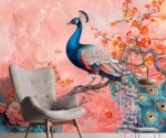 Peacock Chinoiserie Wallpaper - Image 2