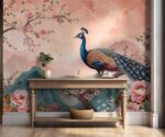 Peacock Wallpaper Mural - Image 2