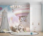 Hot Air Balloon Kids Room Wallpaper Mural - Image 3