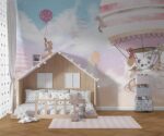 Hot Air Balloon Kids Room Wallpaper Mural - Image 4