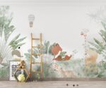 Safari Animals Wallpaper Children's Room Decor