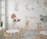 Cute animals symphony  Kids wallpaper  Child mural wallpaper - Image 2
