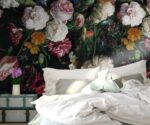 Retro Floral  Wallpaper Rose Texture Wall Mural