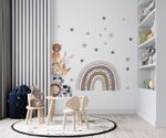Safari Animals Wall Decal Rainbow Nursery   Mural - Image 3