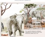 Safari Animals  Wallpaper Jungle Nursery Mural - Image 3