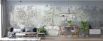 Spring Garden Floral Wallpaper Mural:  Livia Fresco - Image 2