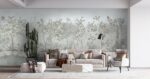 Spring Garden Floral Wallpaper Mural:  Livia Fresco - Image 3