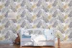 Tropical Gold Leaf  Wallpaper: Removable Wall Decal - Image 2
