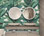 Tropical Palm Leaf Wallpaper Green Banana Leaf Wall Mural