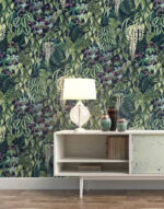Tropical Palm Leaf Wallpaper:  Jungle Wall Decal - Image 3