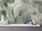 Tropical Palm Leaf Wallpaper: Removable Jungle Mural - Image 2