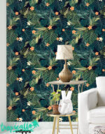 Tropical Palm Leaf Wallpaper:  Wall Art