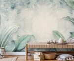 Tropical Palm Leaves Wallpaper Amazon Green Wall Mural - Image 3