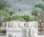Tropical Palm Tree Wallpaper  Rainforest Wall Mural - Image 4