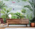 Tropical Palm Tree Wallpaper  Rainforest Wall Mural