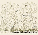 Vintage Chinoiserie Cherry Blossom Wall Mural: Ducks & Doves - Image 3