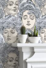 Vintage Gibson Girls Wallpaper: Victorian Woman Faces,