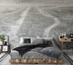 Vintage New York City Mural Wallpaper:  Cityscape Decor