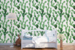 Watercolor Cactus Print Wallpaper:  Wall Decal - Image 2