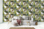 Banana Leaf Wallpaper: Tropical Floral Print, - Image 2