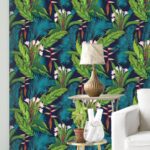 Tropical Jungle Leaf Wallpaper