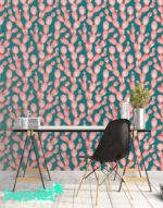 Watercolor Cactus Print Wallpaper:  Wall Decal - Image 3