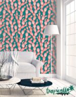 Watercolor Cactus Print Wallpaper:  Wall Decal