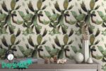 Watercolor Cactus Print Wallpaper:  Wall Decal - Image 2