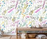 Watercolor Floral Wallpaper   Mural - Image 4