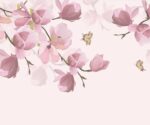 Watercolor Floral Wallpaper Pink Flowers - Image 4