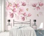 Watercolor Floral Wallpaper Pink Flowers - Image 2