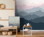 Watercolor Mountain Nursery Mural  Wallpaper - Image 3