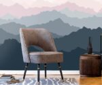 Watercolor Mountain Nursery Mural  Wallpaper - Image 2