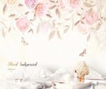 Watercolor Rose Floral Wallpaper - Image 4