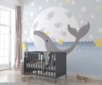Whale and Star Kids Wallpaper Mural - Image 4